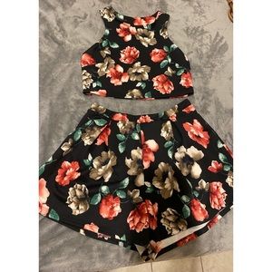 Floral Two piece outfit